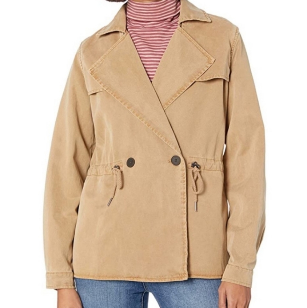 NWT Lucky Brand Cropped Trench Coat
